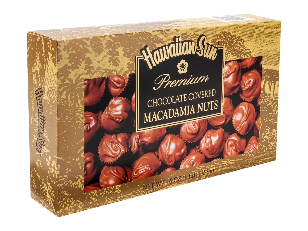 Hawaiian Sun - Deluxe Whole Chocolate Macadamia Nuts